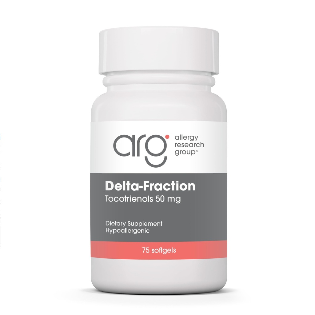 Grupul de cercetare pentru alergii Delta-Fraction Tocotrienols Supliment - 50 mg vitamina E, Annatto, Gamma, Tocotrienol Doar, Tocopherol-Free, Hypoallergenic, Softgels - 75 Conte