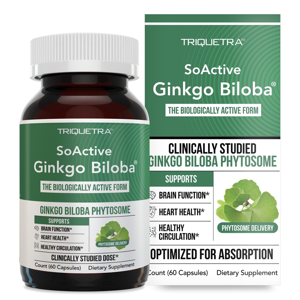 SoActive Ginkgo Biloba cu GinkgoSelect® Fitozom 