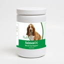 Rase sănătoase Basset Hound Somon ulei Soft Chews 120 Count