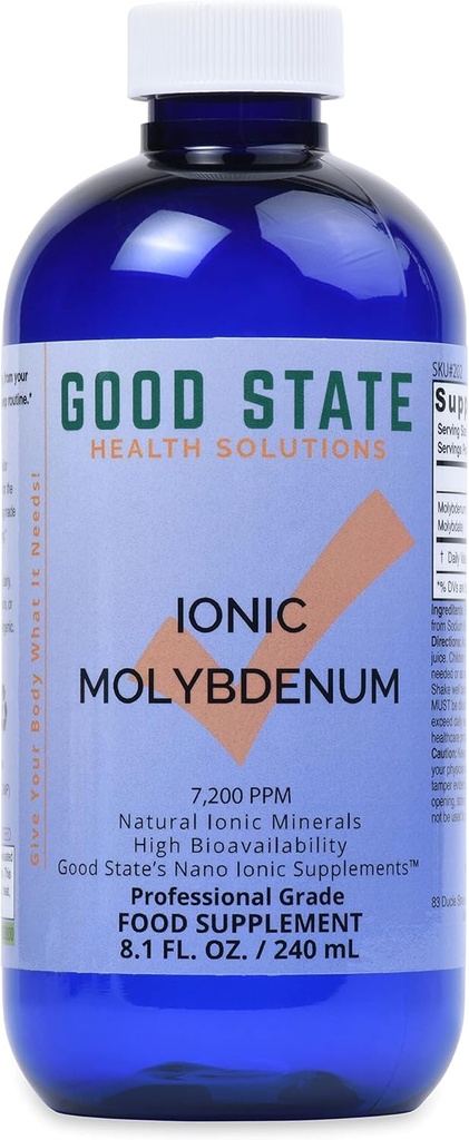 Molibden bun de stat lichid (96 serveşte la 2 mg elemental, plus 2 mg acid fulvin - 8 fl oz)