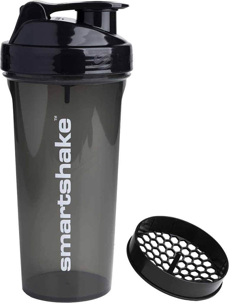 Sticla de Shaker de proteine Smartshake (GLOSSY, Black)