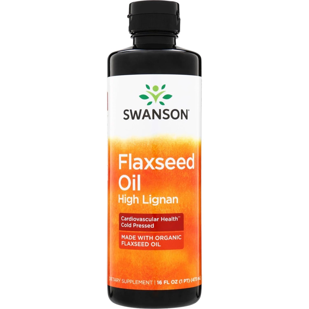 Swanson Flaxseed Oil High Lignan (Omegatru) 16 fl Ounce (473 ml) Lichid