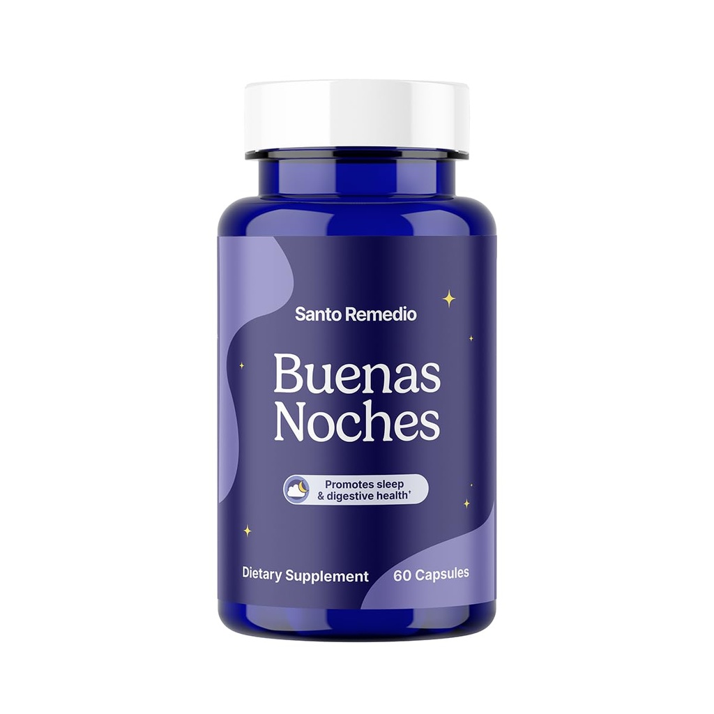 Santo Remedio Buenas Noches, Promoveaza Somnul, Sustine Sanatatea Digestiva, Contine Zylaria®, DE111® (Probiotice), Melatonina