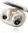 Căști deschise Earbuds wireless - 5.4 Muguri de urechi Bluetooth cu LED Display Digital IPX7 impermeabile, căști fără fir Atingeți Control Air Conduction Stereo Sound cu 18.2mm Drivere 80H Playtime