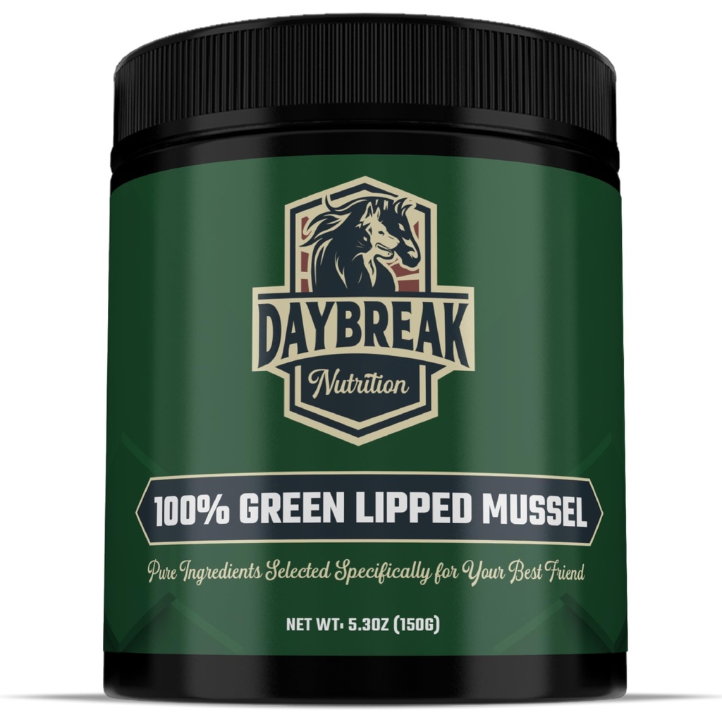 Pur verde cu vârf de praf Mussel pentru câini și pisici - 100% Noua Zeelandă verde cu vârf Mussels - Anti inflamator Supliment & Vitamine pentru a ajuta dvs. de animale de companie de-a face cu Artrita, Joint Pain Relief - 150 Grams
