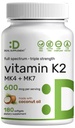 Suplement DEAL Vitamina K2 Supliment 600mcg, 180 nuci de cocos ulei Softgels 