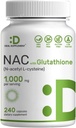 DEAL SUPLMENT NAC Supliment (N-Acetyl Cysteine) 1000 mg Per Servire cu glutationa redusa, 240 Capsule 