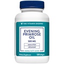 Vitamina Shoppe Evening Primrose Oil 500MG, Natural Source of GLA (Gammia Linolenic Acid), Supliment pentru Femei's Health & Hormonial Echilibru (120 Softgels)