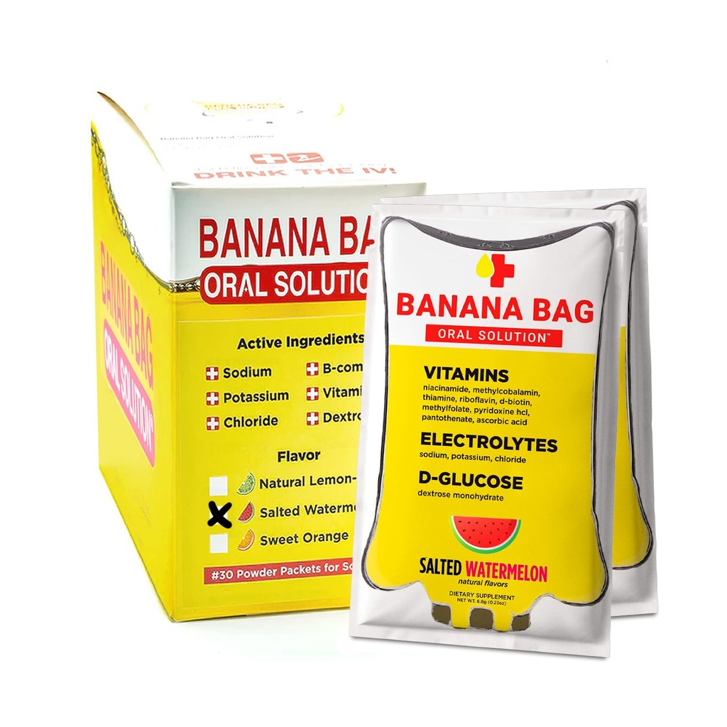 Banana Bag Soluţie orală Pachete de soluţie  Convenabil, Easy-to-Mix, și Perfect pentru utilizare zilnică.