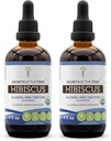 Secrete ale tribului Hibiscus USDA Extract organic fără alcool (2 buc.), picături de plante de înaltă calitate 