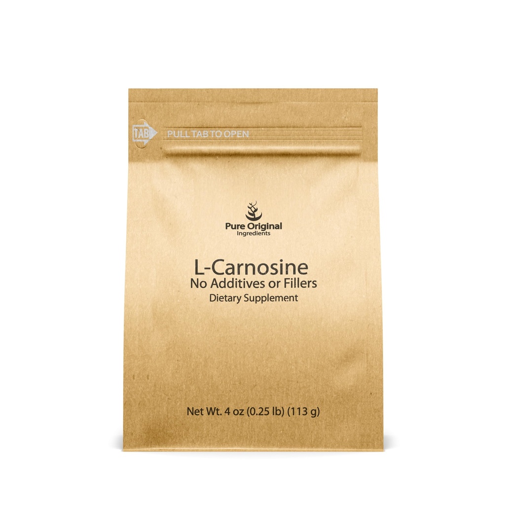 Pudră de L-Carnosine (4 oz), Supliment alimentar, Lab-Verified, Nu Aditivi sau Fillers