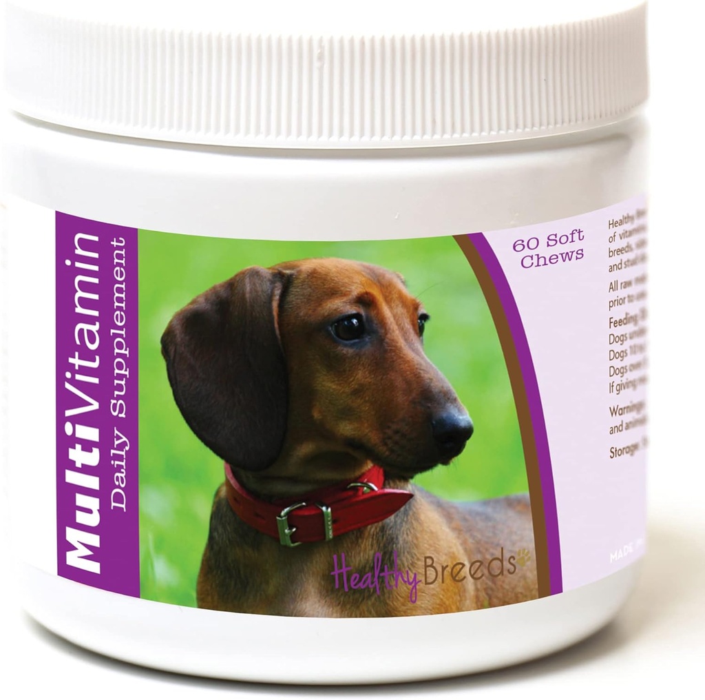 Sănătoși Breeds Dachshund Multi-Vitamin Soft Chews 60 Count