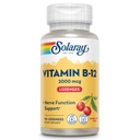 SOLARAY Vitamina B12 2000 mcg Lozenges - Nu zahăr, aroma de cireșe naturale vitamina B 12 Supliment pentru funcția nervoasă, energie și suport de celule roșii din sânge - Lab verificat, Vegan - 90 serviri, 90 Lozenges