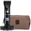 Trimmerul Barbă Club pentru bărbații cu sac de călătorie - Electric fără cablu Trimmer reîncărcabil Barbă și păr - Putere mare 7000 RPM - 8 Ghiduri de culoare 45 Lungimi Unice Trim - Lock călătorie