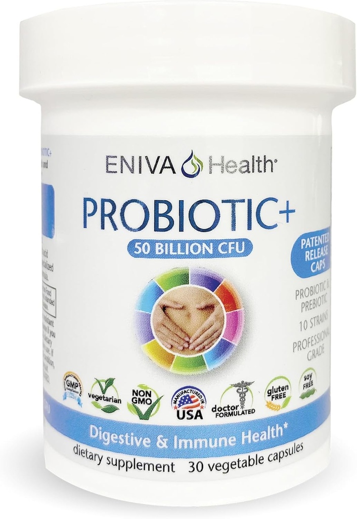 Eniva Health Probiotic cu prebiotic 10 benzi  Fără umpluturi
