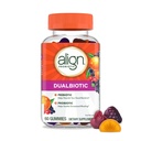 Aliniere Dualbiotic, Prebiotice si Probiotice pentru femei si barbati, Probiotice pentru sanatate digestiva, Prebioticele ajuta Bacterii bune, Aroma de fructe naturale, 60 Gume probiotice