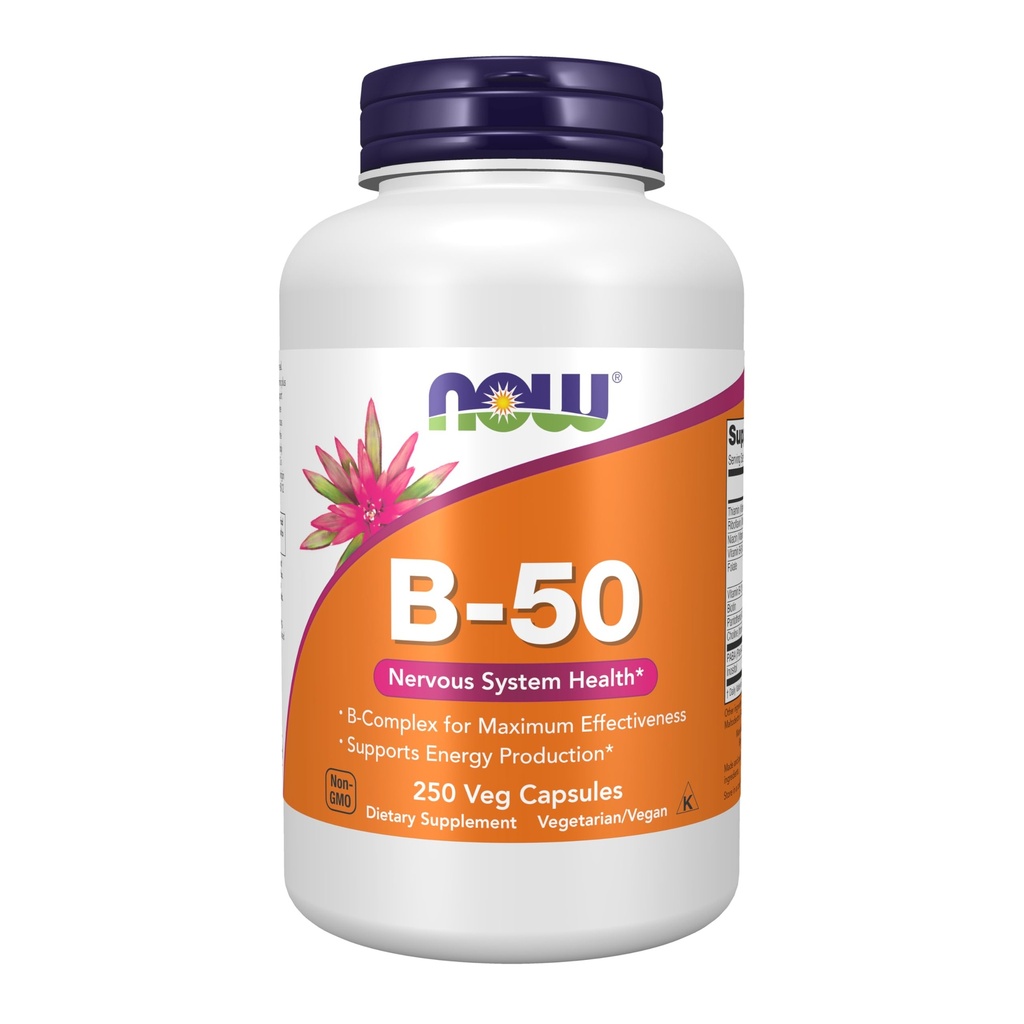 Acum Suplimente, Vitamina B-50, Producţia de energie*, Sistemul nervos Sănătate*, 250 Capsule Veg