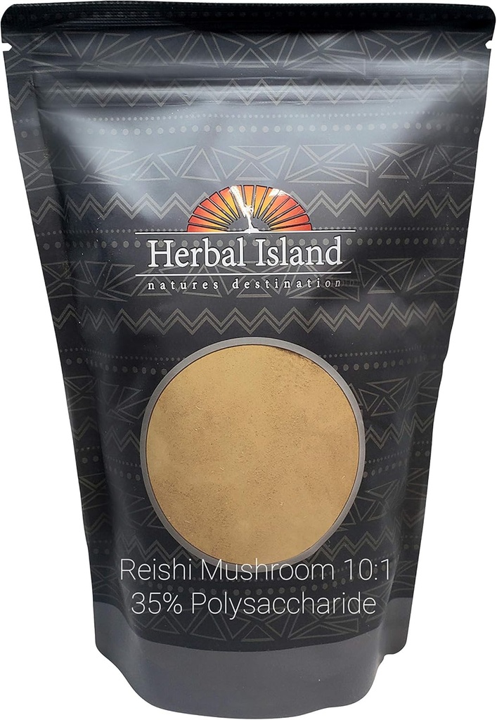 Extract de Reishi Mushroom 10:1 Pulbere 1 LB sau 16 OZ 35% Polizaharide Ganoderma lucidum