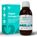 Vegan Omega 3 lichid, de la Microalge, 800mg de EPA DHA, cu vitamina D3, suporta inima, creier si sanatatea ochilor, Natural Fish Oil Alternative, Marea Britanie Made, Nearomated