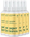 ATITUDE Spray de salubritate manuala pentru adulti si copii, EWG verificat, ucide bacterii si germeni, Vegan, frunze de lemon, 3.38 Fl Oz (Spray Bottle) (Pachet de 6)
