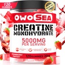Creatină Monohidrat Gume pentru bărbaţi şi femei 5000 mg Creatină Monohidrat pe servire pentru susţinerea musculare energie Boost 120 Count Chemable 5g Creatine Supliment de zahăr gratuit Vegan (1 pachet, căpşuni)