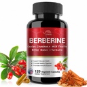 Berberine Supliment 19,060mg,Berberina cu ceylon Scorțișoară,Melon amar,Milk Thistle,Supliment de HClberin (120 capsule)