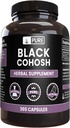 Ingrediente originale pure Black Cohosh (365 capsule) No Magneziu sau Rice Fillers, întotdeauna pură, Lab verificat
