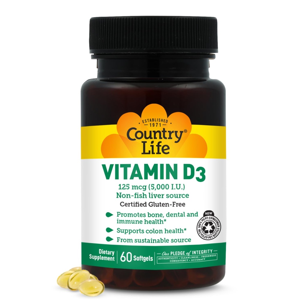 ȚARA LIFE Vitamina D3 5000 UI, 60 CT