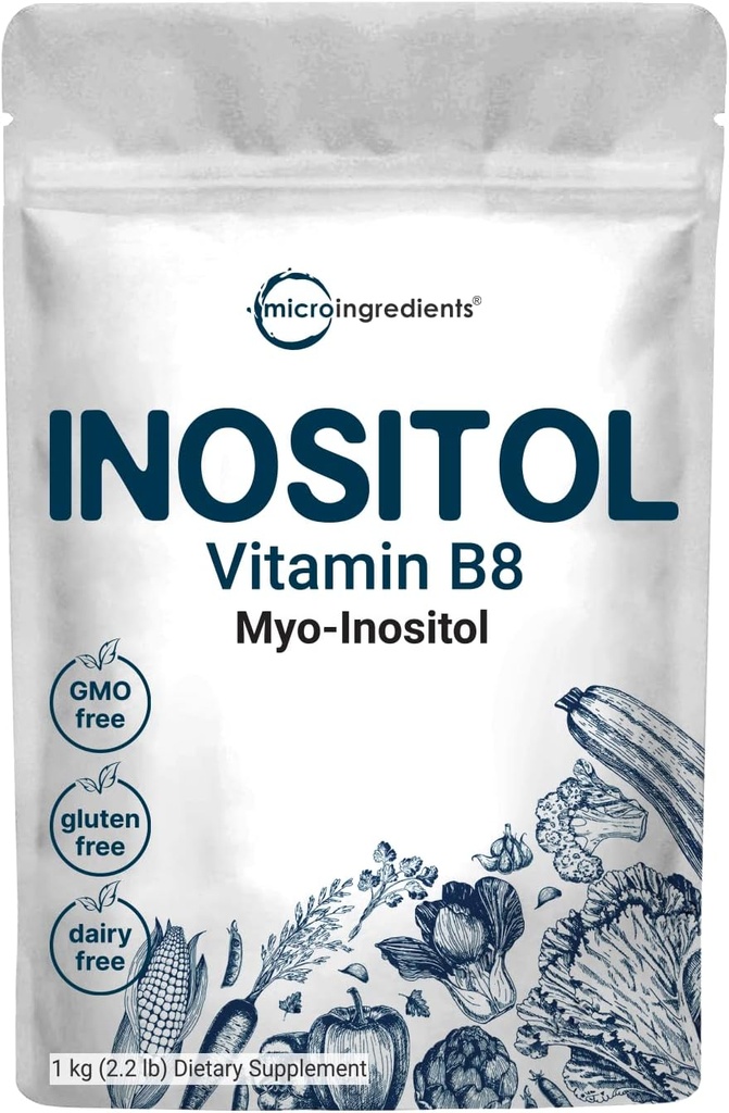 Micro Ingrediente Myo-Inositol pulbere, 2.2lb (1666 Serviri) 