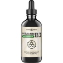 Vitamina lichidă B3 (sub formă de niacinamidă) Supliment - Non- Flush formă de niacină - Absorbție rapidă - picături de niacină pentru femei și bărbați - 4 oz (120ml)