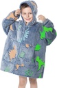 MeMoreCool Blanket Kids Blanket Hoodie, Hooded Blanket Kids Comfy Blanket Sweatshirt, Toddler Blanket cu Hood
