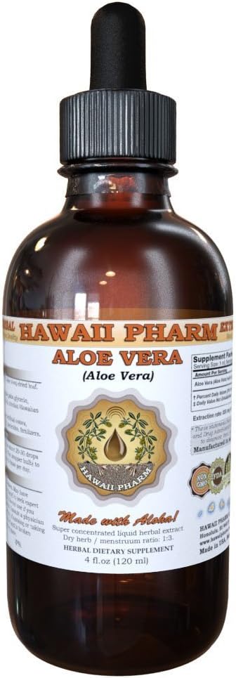 Aloe Vera Extract lichid, Organic Aloe Vera (Aloe Vera) Tincture Supliment 4 oz