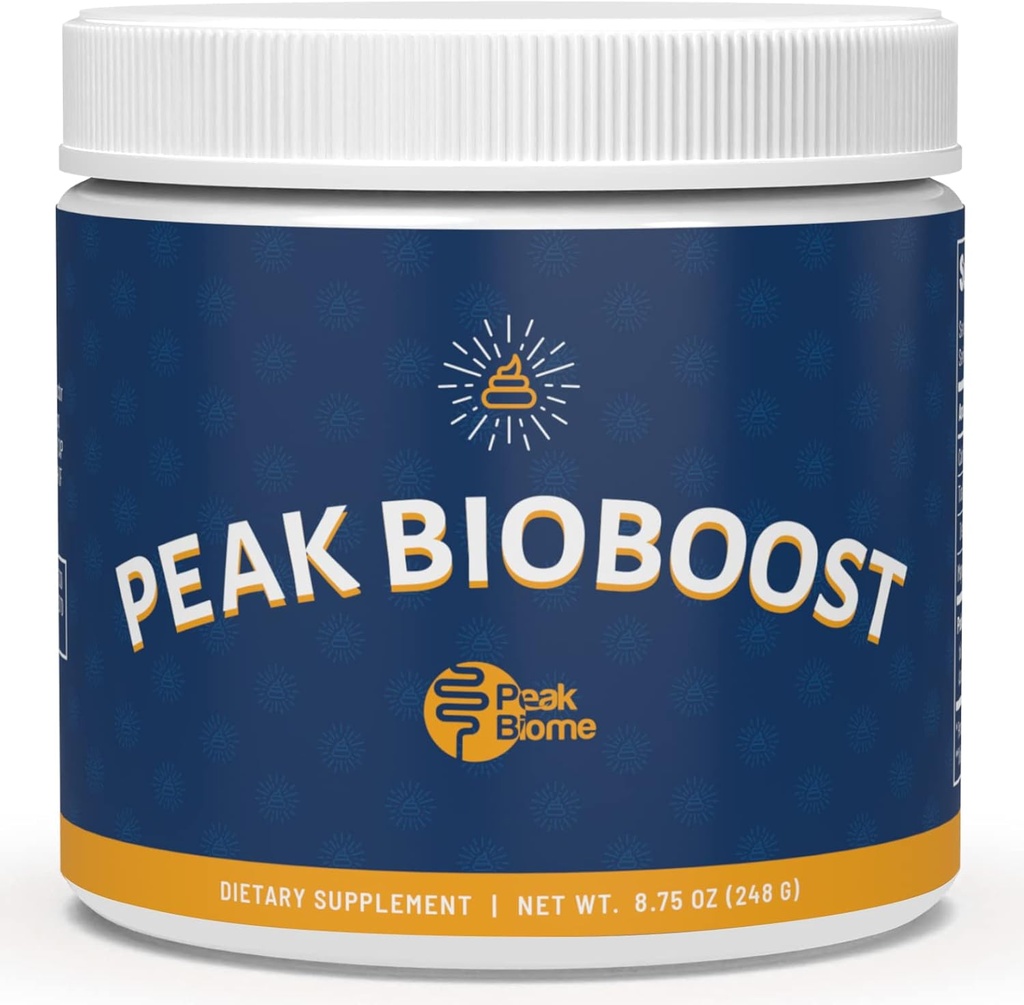Vârf BioBoost - Prebiotic Fibra Supliment - Digestive Digestive Suplimente - Ușor de dizolvat Pulbere prebiotică - Nu Gluten, soia sau lactate - 1 lună de aprovizionare - 30 Serviri