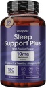Sleep Support Plus Melatonina & Botanica pentru a sprijini un ciclu de somn sănătos, cu sentimente de calm și relaxare pentru o noapte mare de somn. 180 Capsule