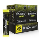 Pedialyte Sport Electrolyte Powder, Hidratare rapida cu 5 Electroliti cheie pentru suport muscular Înainte, În timpul, & După exercițiu, Lămâie, 0.49-oz Pachete (36 Conte)