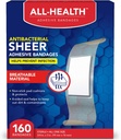 Toate benzile adezive antibacteriene de sănătate, 3/4 în x 3 în, 160 ct 
