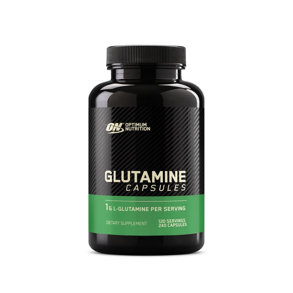 Optimum Nutriţie L-Glutamine Capsule musculare de recuperare, 1000 mg, 240 Număr (Pachet mai Vary)