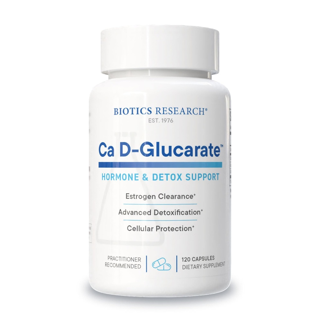 Biotics Research Ca D Glucarate Detoxifiere hepatica, Elimina Toxinele, Oasele puternice, Sănătatea hormonală, Heart Health, Body Body Compozitie sanatoasa, Cultura organica bruta de legume 120 Conte