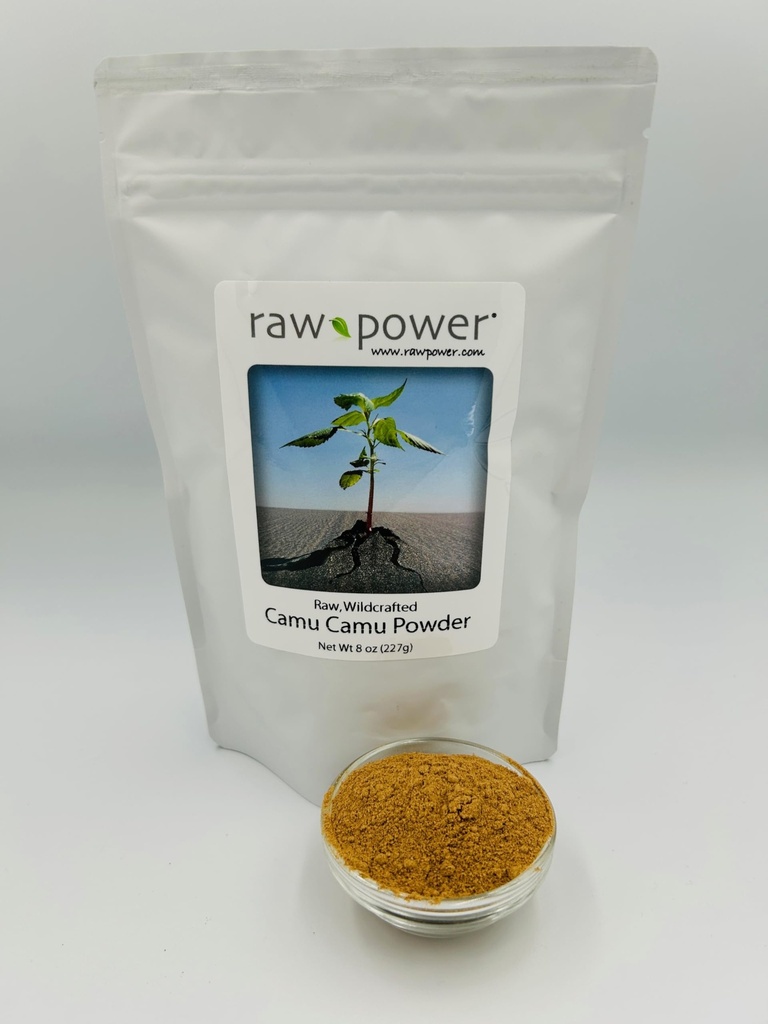 Raw Power Camu Camu Berry Powder, 8 oz (227g), brut, wildcrafted, 100% Pure, Non-GMO, Organice