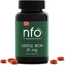 NFO Gentle Iron 100 comprimate] Norvegiană Complex de fier de mare absorbţie cu ferochel patentat Chelated Fier, blând pe stomac, Vegan-Friendly, non-Conscipiting