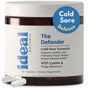 L-Lysine Cold Sore Tratamentul pentru buze cu suport imunitar - L Lysine 1000mg Capsule, Chaga, Bee Propolis, Vitamina C, zinc și extract de rădăcină de lemn - non-GMO, vegetarian, 60 capsule pentru bărbați și femei