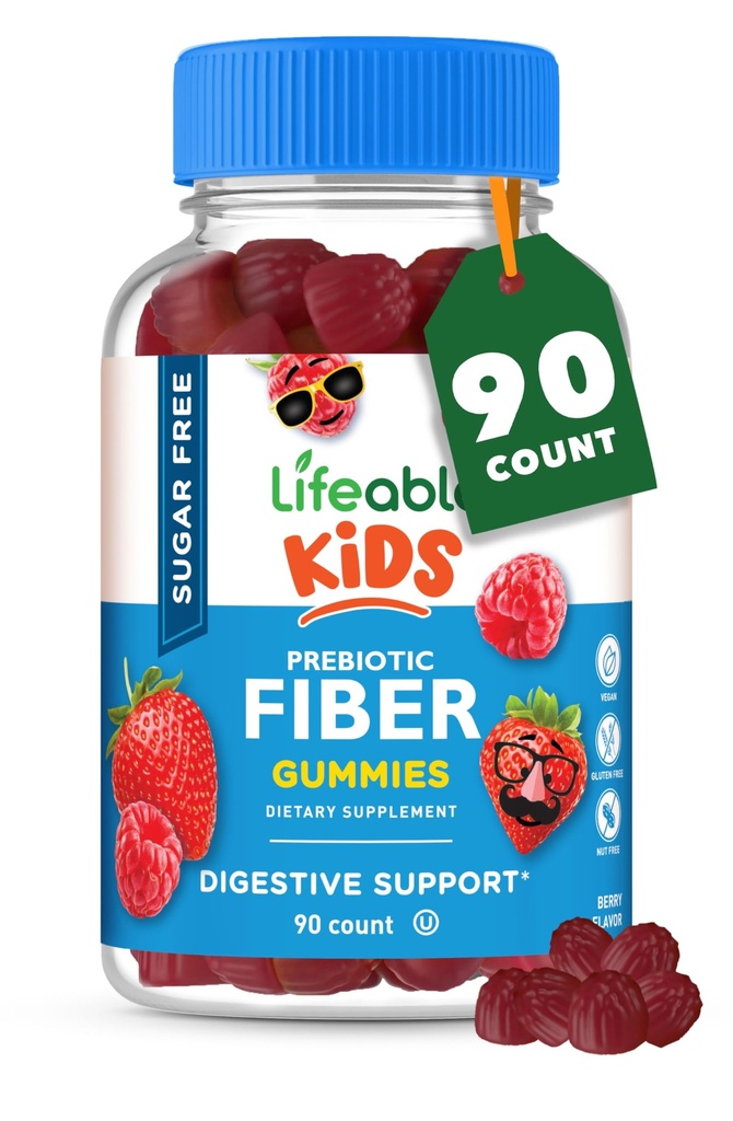 Prebiotic gratuit Sugar copii Fibra Gumies 