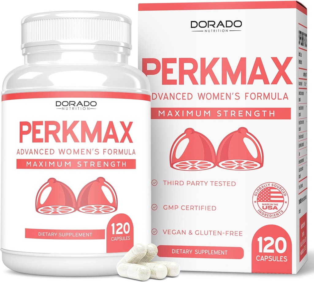 Pastile de sprijin pentru sâni pentru femei (120 Count) - Boob și Bust Supplement pentru femei - Schinduf, Saw Palmetto, L-Tyrosine, Dong Quai și extract de semințe de fenicul Gluten gratuit - Non-GMO & SUA Made
