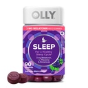 OLLY Sleep Gummy, 3mg Melatonin, L-Theanin, Chamomile, Lemon Balm, Sleep Aid, BlackBerry, 90 Count