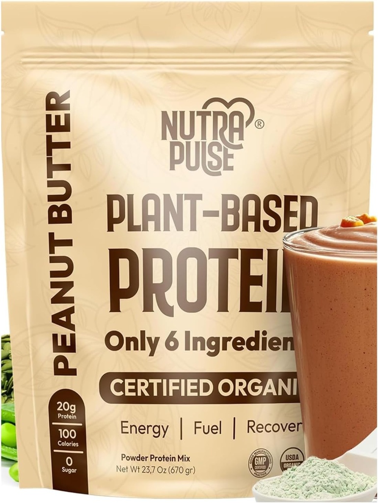 Pudră organică de proteine Vegane 