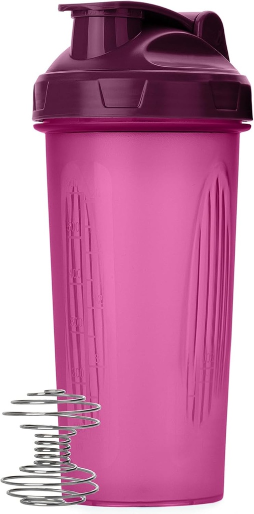 Domnul Pen-Sticle Shaker pentru amestecuri de proteine, 28 oz, 1 Pack, Purple, Proteine Shaker Sticla cu bila whisk sârmă, Blender Sticla