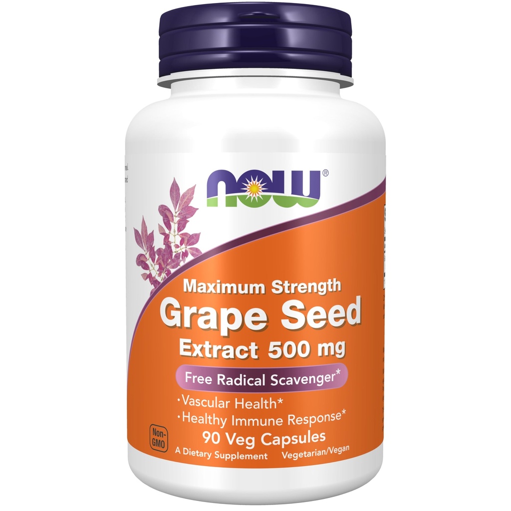 Acum suplimente, extract de semințe de struguri, puterea maximă 500 mg (un extract extrem de concentrat cu un minim de 90% polifenoli), 90 Veg capsule