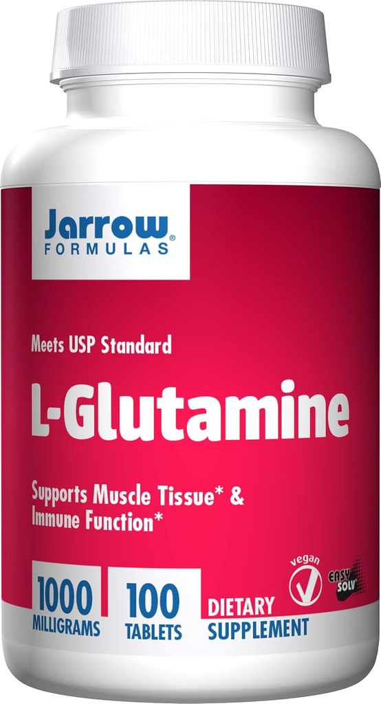 Jarrow Formulas Jarrow Formulations Jarrow L-Glutamine Tabs, Susţine ţesutul muscular şi funcţia imună, 1000 mg, 100 Conte