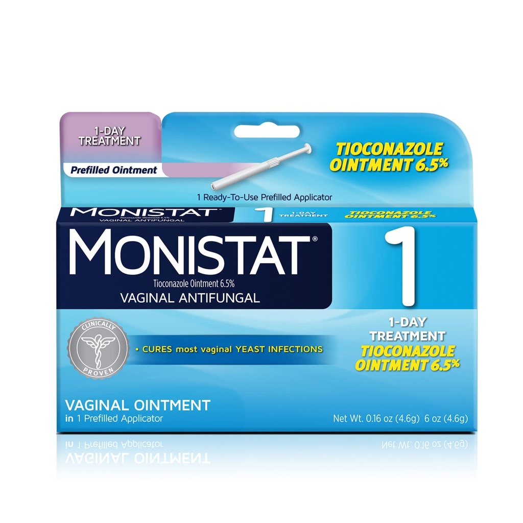 RepHresh Vaginal Gel 4ct (0,07oz) şi Monistat 1 zi Tratamentul infecţiei cu dungi pentru femei cu 1 Tioconazol Aplicator de implant