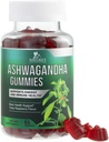 Ashwagandha Gummies 30:1 Extras din 3000mg - Vegan, Plant based, Non-GMO, Gluten-Free & Gelatină Free, Ashwagandha Supliment pentru femei si barbati, Calm natural, Relaxare, & Suport imun, 60 Gummies